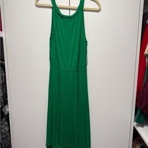 Cable & Gauge Vibrant Green Backless Dress